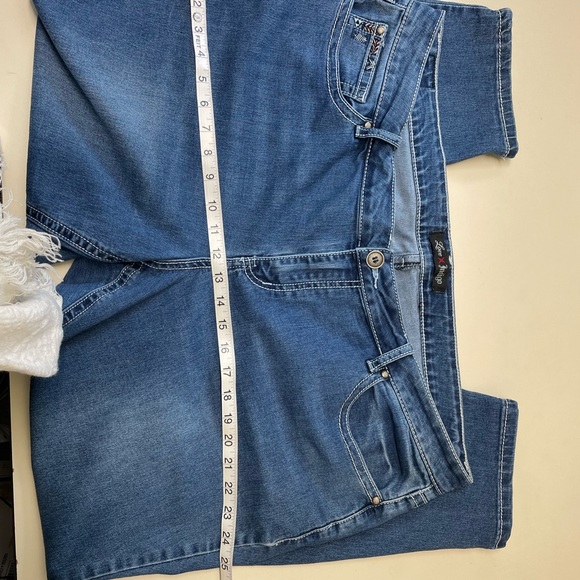 Love Indigo Womans 22 stretch Jeans - Picture 4 of 10